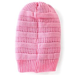 Pine Kids Knitted Woollen Cap Pink - Diameter 12.5 cm