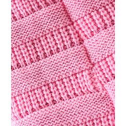 Pine Kids Knitted Woollen Cap Pink - Diameter 12.5 cm