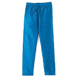 Pine Kids Full Sleeves Kurta Pyjama Set with Printed Bandi - Blue