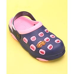 Pine Kids Clogs With Back Strap - Orange White