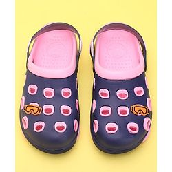 Pine Kids Clogs With Back Strap - Orange White