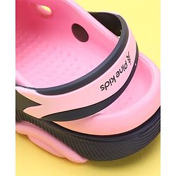 Pine Kids Clogs With Back Strap - Orange White