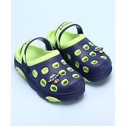 Pine Kids Clogs Spaceship Patch - Blue