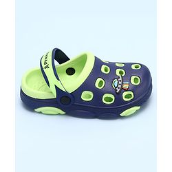 Pine Kids Clogs Spaceship Patch - Blue