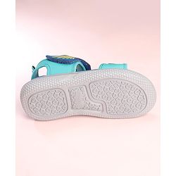 Pine Kids Sandals with Velcro Closure Fish Print - Blue