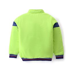 Pine Kids Full Sleeves Medium Winter Jacket - Neon Green