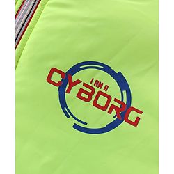 Pine Kids Full Sleeves Medium Winter Jacket - Neon Green