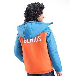 Pine Kids Full Sleeves Cut and Sew Medium Winter Hooded Jacket - Multicolor