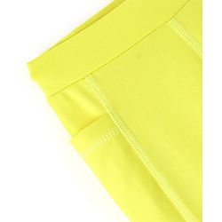 Pine Active High Stretch Breathable Solid Color Sports Bra And Legging Set - Yellow