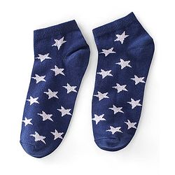 Pine Kids Ankle Socks With Star Design Pack Of 3 - Red Green & Black