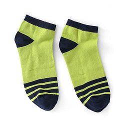 Pine Kids Ankle Socks Pack Of 5 Striped - Red Green & Black