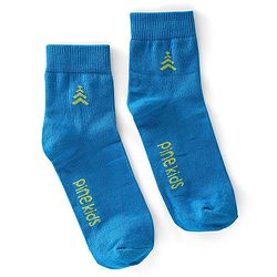Pine Kids High Ankle Length Text Design Socks Pack of 3 - Multicolour