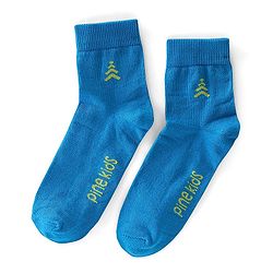 Pine Kids High Ankle Length Text Design Socks Pack of 3 - Multicolour