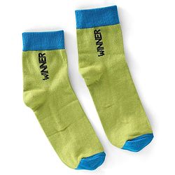 Pine Kids High Ankle Length Text Design Socks Pack of 3 - Multicolour