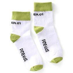 Pine Kids High Ankle Length Text Design Socks Pack of 3 - Multicolour