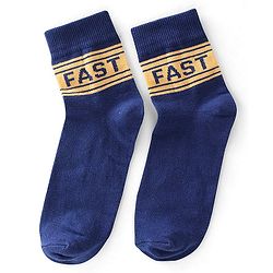 Pine Kids High Ankle Length Text Design Socks Pack of 3 - Multicolour