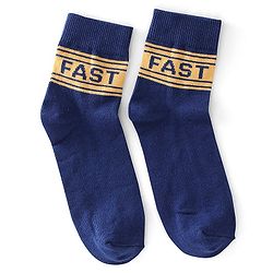 Pine Kids High Ankle Length Text Design Socks Pack of 3 - Multicolour