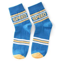 Pine Kids High Ankle Length Text Design Socks Pack of 3 - Multicolour