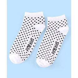 Pine Kids Low Ankle Length Socks Heart Design Pack of 3 - Red Pink & White