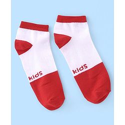 Pine Kids Low Ankle Length Socks Logo Design Pack of 5 - Purple Pink & Yellow