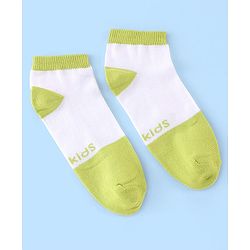 Pine Kids Low Ankle Length Socks Logo Design Pack of 5 - Purple Pink & Yellow
