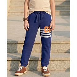 Pine Kids Full Length Printed Track Pants - Blue