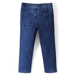 Pine Kids Full Length Relaxed Fit Elasticated Waist Jeans With Drawcord - Blue