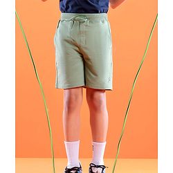 Pine Active Cotton Lycra Knit Anti-Bacterial Solid Color Shorts With Stretch - Blue