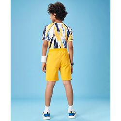 Pine Active Cotton Lycra Knit Anti-Bacterial Solid Color Shorts With Stretch - Blue