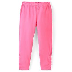 Pine Kids Woven Half Sleeves Shirt & Leggings Striped - Pink