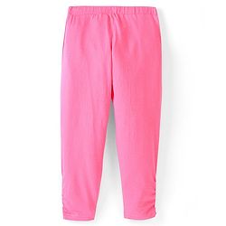 Pine Kids Woven Half Sleeves Shirt & Leggings Striped - Pink