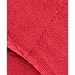 Pine Kids Cotton Full Sleeves Corduroy Bomber Jacket Solid Colour - Red