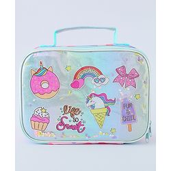 Pine Kids Utility Pouches Unicorn Print - Green