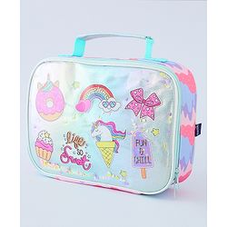 Pine Kids Utility Pouches Unicorn Print - Green