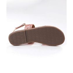 Pine Kids Sandals with Velcro Closure- Golden