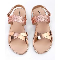 Pine Kids Sandals with Velcro Closure- Golden