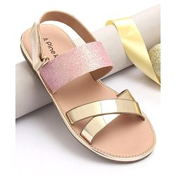 Pine Kids Sandals with Velcro Closure- Pink