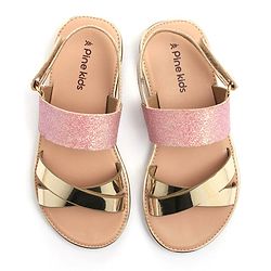 Pine Kids Sandals with Velcro Closure- Pink