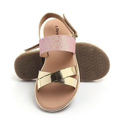 Pine Kids Sandals with Velcro Closure- Pink