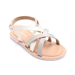 Pine Kids Sandals with Velcro Closure- Silver