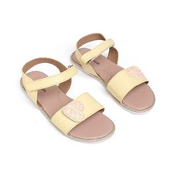 Pine Kids Velcro Closure Sandals with Heart Patch - Blue