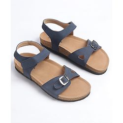 Pine Kids Sandals with Velcro Closure - Navy Blue