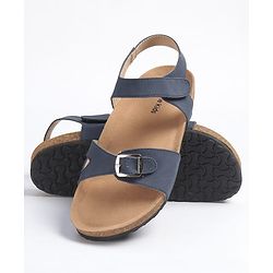 Pine Kids Sandals with Velcro Closure - Navy Blue
