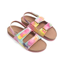 Pine Kids Sandals with Velcro Closure - Orange