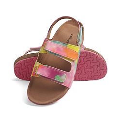 Pine Kids Sandals with Velcro Closure - Orange