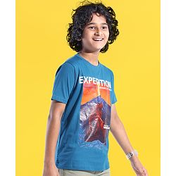 Pine Kids 100% Cotton Knit Half Sleeves T-Shirt Tyrannosaur Printed - Seaport
