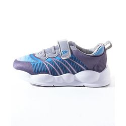 Pine Kids Velcro Closure Casual Shoes - Blue & Grey