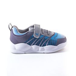 Pine Kids Velcro Closure Casual Shoes - Blue & Grey
