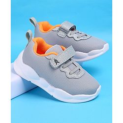 Pine Kids Glittery Detailing Velcro Closure Causal Shoes - Grey