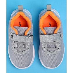 Pine Kids Glittery Detailing Velcro Closure Causal Shoes - Grey